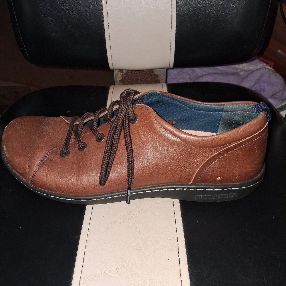 Birkenstock Men's Brown Leather Casual Shoes In A EU 43 Or US 10-10.5 Luxury